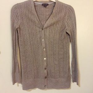 Pointelle cotton sweater. Perfect for layering!